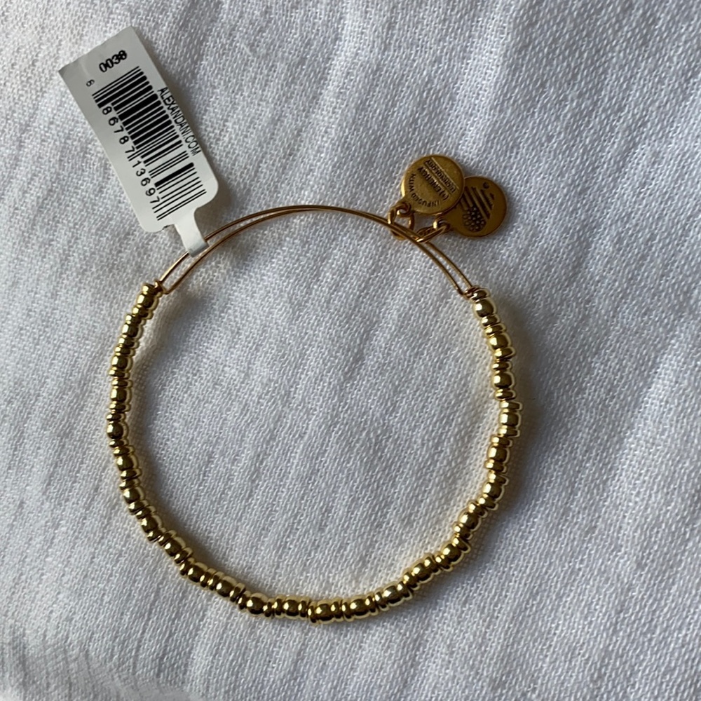 Alex and Ani Gold Beaded Bracelet